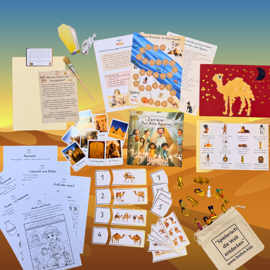 Erlebe mit dem FoxBox Pionier-Set die Reise vom Markt auf den Teller und entdecke gesunde Ernährung spielerisch.