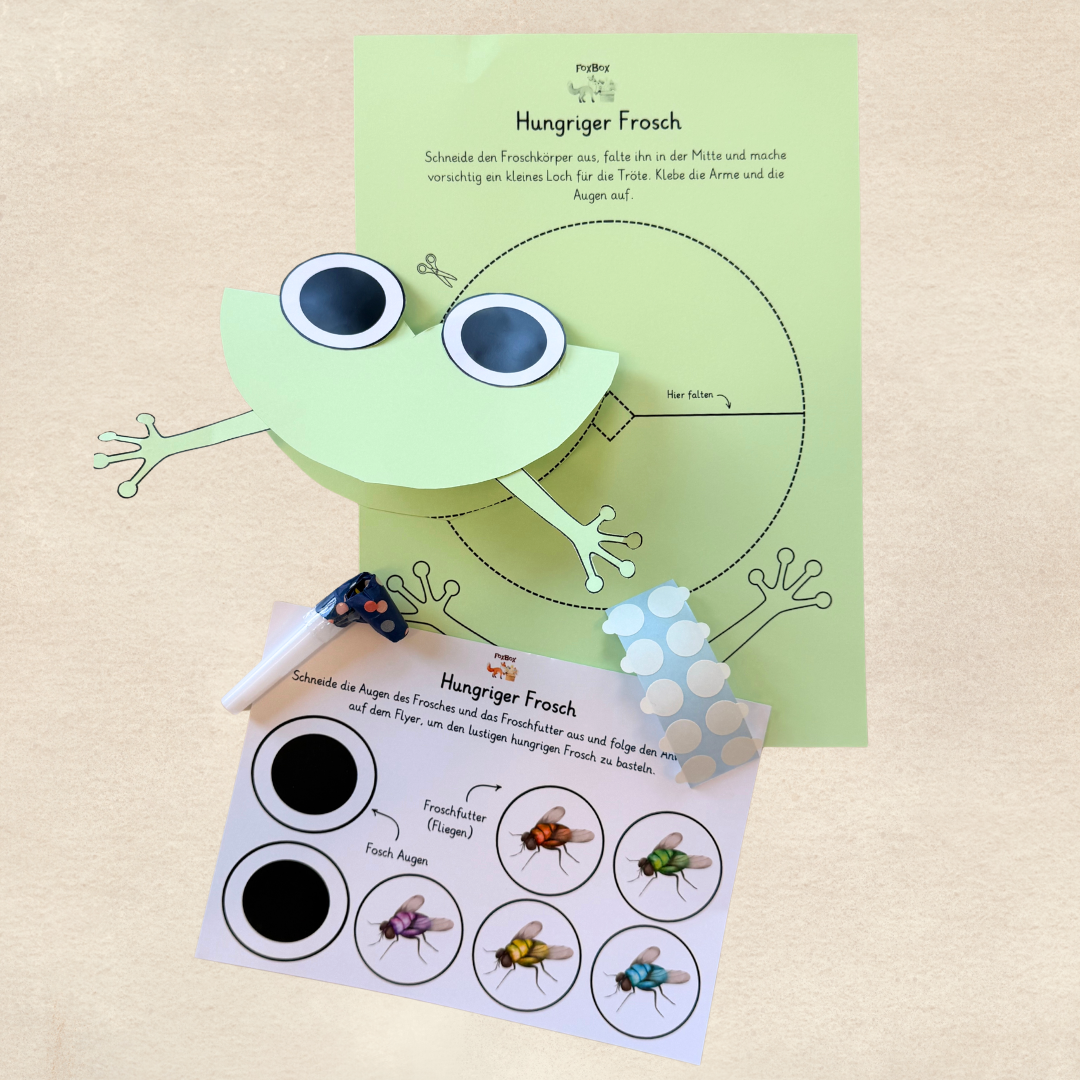 Tieralphabet Arbeitsblatt aus der Montessori Box FoxBox „Tierische Superhelden“, für spielerisches Lernen