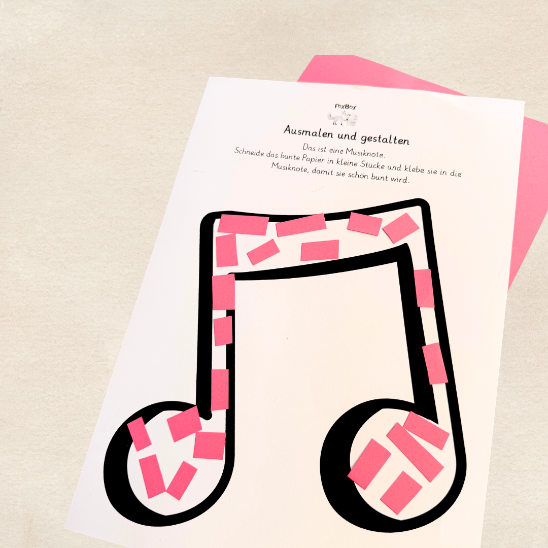Kreatives Gestalten von Instrumenten in der FoxBox I 🎵 Musik macht Spaß 🎵 I Montessori Box für kleine Künstler.
