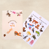 Kreative Tier-Ausmalbilder aus der Montessori Box FoxBox „Tierische Superhelden“ für Kunst und Fantasie